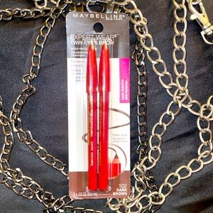 💕Maybelline Dark Brown New York Expert Wear Twin Brow and Eye Pencils